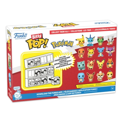 Pokemon Bitty POP! Mystery Box Комплект Фигурки - Bulbasaur, Flareon, Pichu, Charizard