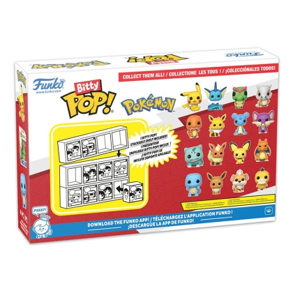 Pokemon Bitty POP! Mystery Box Комплект Фигурки - Charmander, Jolteon, Larpas, Rattata