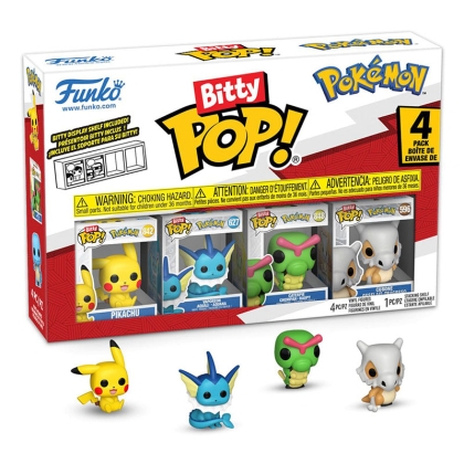 Pokemon Bitty POP! Mystery Box Комплект Фигурки - Pikachu, Squirtle, Charmander, Cubone