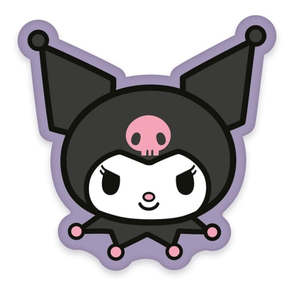 Sanrio Pillow Kuromi Face 36cm