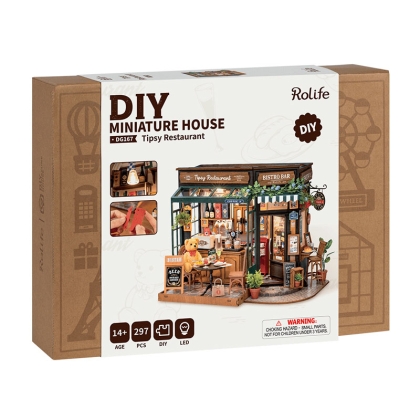 Robotime DIY Model Kit - Tipsy Restaurant