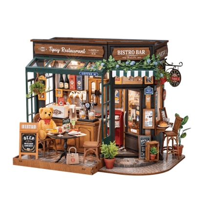 Robotime DIY Model Kit - Tipsy Restaurant