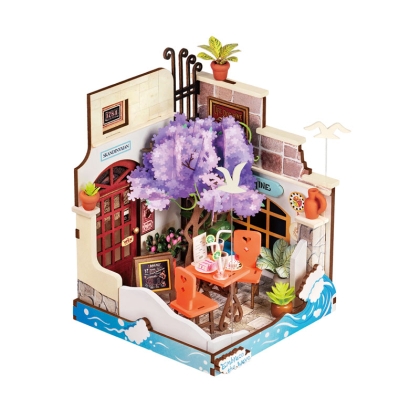 Robotime DIY Модел за Сглобяване - Sea Holiday Restaurant