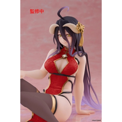 PRE-ORDER: Overlord PVC Statue Desktop Cute Figure Albedo Chinese Dress Ver. Renewal 13 cm
