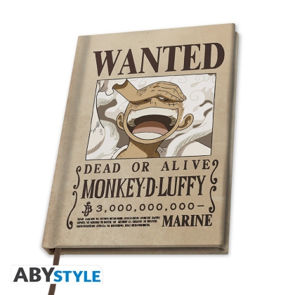 One Piece Тематичен Тефтер - Wanted Luffy Wano