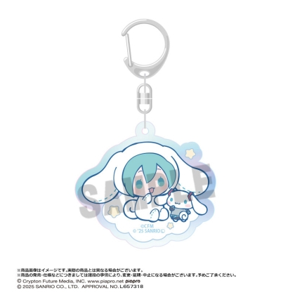 Hatsune Miku x Cinnamoroll Aurora Акрилен Ключодържател - Ver. A