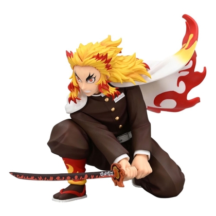 PRE-ORDER: Demon Slayer: Kimetsu no Yaiba Noodle Stopper PVC Statue - Rengoku Kyojuro Battle Ver. 10 cm