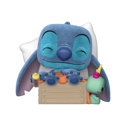 Lilo & Stitch Disney Plus POP! Vinyl Figure Sleeping Stitch in Box (Flocked) (Special Edition) #1607