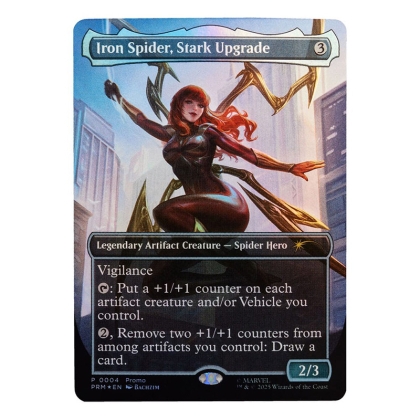 PRE-ORDER: Marvel Legends Magic: The Gathering Екшън Фигурка - Mary Jane Watson (Iron Spider) (plus Exclusive Foil Card) 