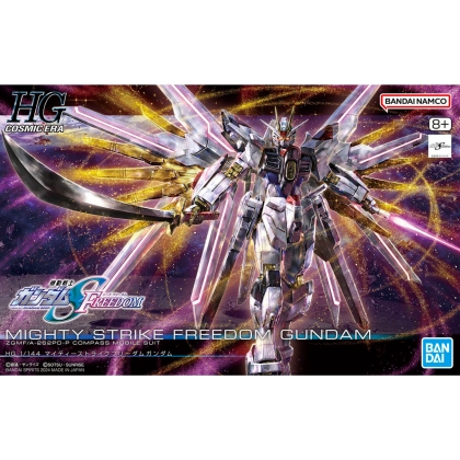 (HG) Gundam Model Kit Модел за Сглобяване - Mighty Strike Freedom Gundam (Gundam SEED Freedom) 1/144