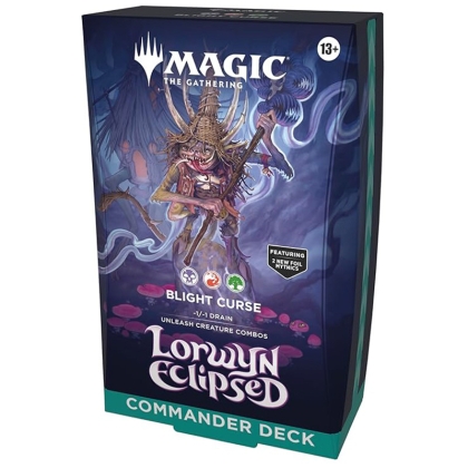 PRE-ORDER: Magic the Gathering:  Lorwyn Eclipsed - Blight Curse Commander Тесте