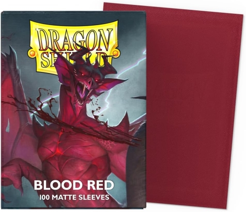 Dragon Shield Големи Протектори за карти 100 броя матирани - Blood Red