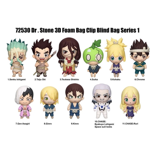 Dr. Stone 3D Ключодържател Късмет - Series 1