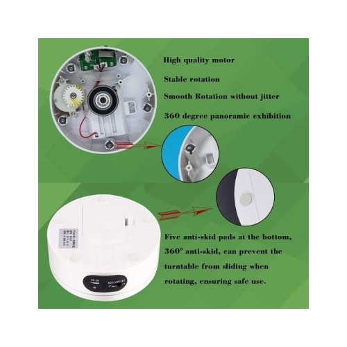 Evoretro Въртяща се поставка - Бяла