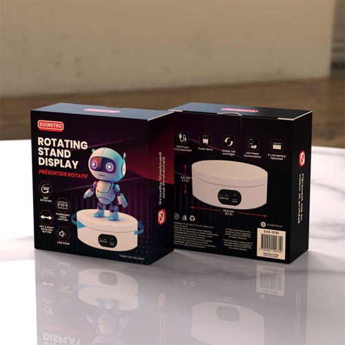 Evoretro Въртяща се поставка - Бяла