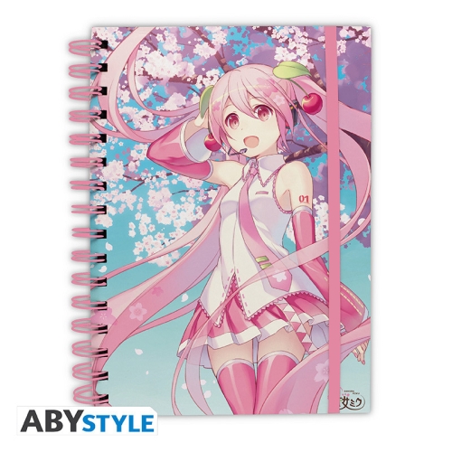 Hatsune Miku - Notebook A5 Spirale - Cherry Blossom