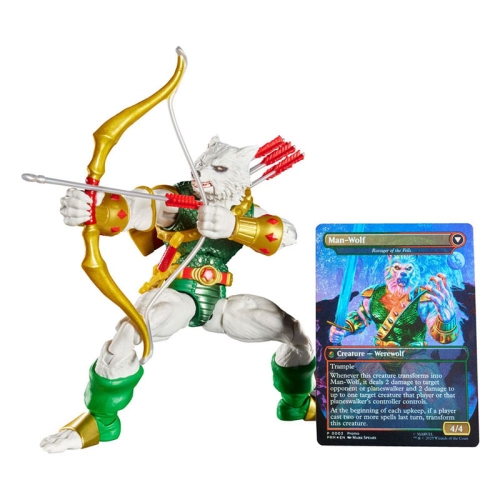 Marvel Legends Magic: The Gathering Екшън Фигурка - Man-Wolf + Промо Карта