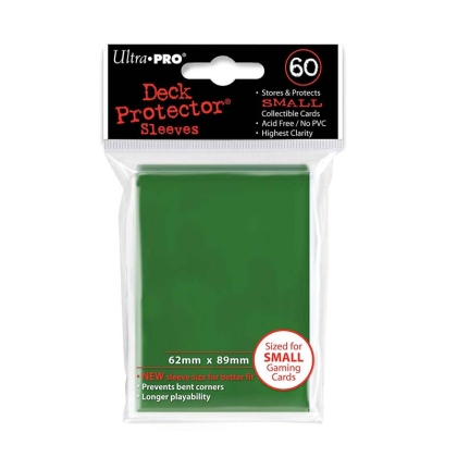Ultra Prо Малки Протектори за карти 60 броя - тъмно зелени