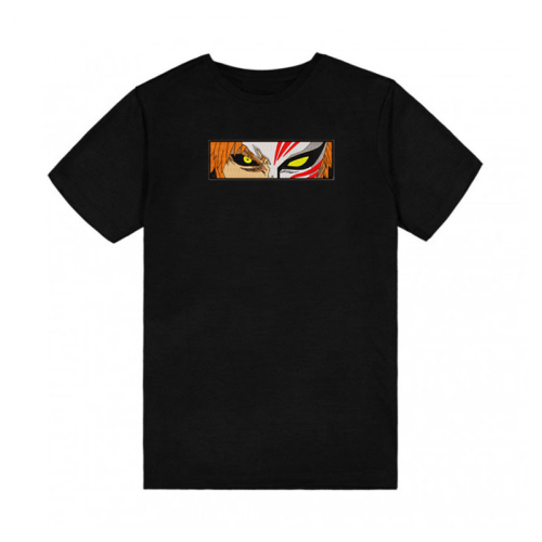 Bleach Черна Тематична Тениска с бродерия - Hollow Ichigo