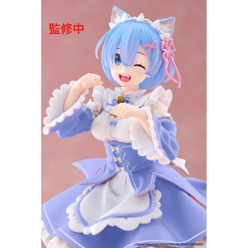 Re:Zero Starting Life in Another World Coreful Колекционерска Фигурка - Rem Cat Maid Ver. Renewal 