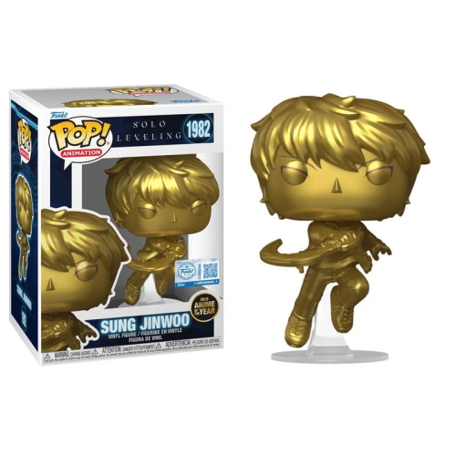 Solo Leveling Pop! Animation Vinyl Figure Sung Jinwoo (Gold) Exclusive Edition #1982