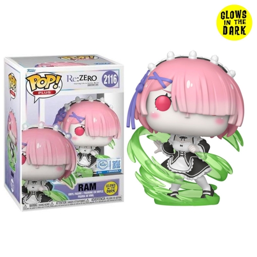 Re:ZERO: Starting Life in Another World POP!Vinyl Figure - Ram (Wind Magic) (Glows in The Dark) (Special Edition) #2116