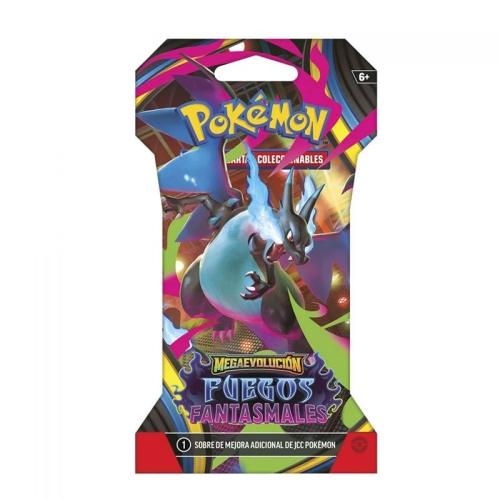 Pokemon TCG Mega Evolution 02 Phantasmal Flames Sleeved - Бустер Пакет ИСПАНСКИ ЕЗИК