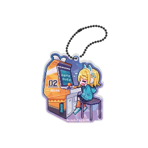 39Culture 2025 RETRO Hologram Акрилен Ключодържател - Kagamine Rin