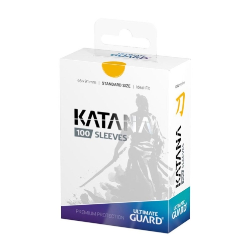 Ultimate Guard Katana Sleeves Standard Size (100) - Yellow