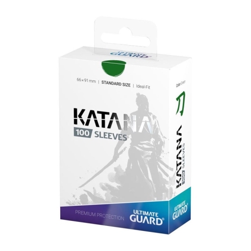 Ultimate Guard Katana Sleeves Standard Size (100) - Green