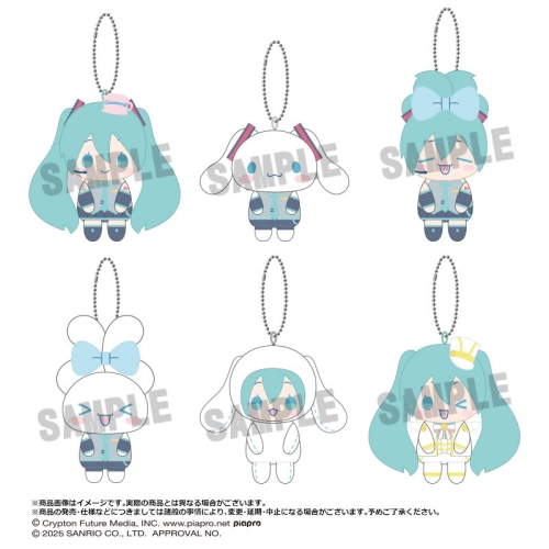 Hatsune Miku x Cinnamoroll Plush Mascot Key Chain - Osuwari Club
