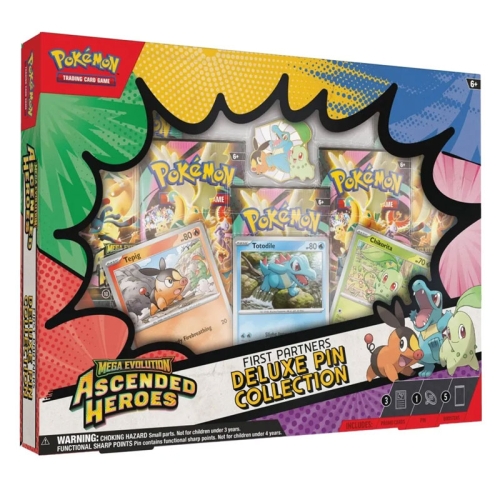 Pokemon TCG: Mega Evolution 2.5 Ascended Heroes - First Partners Deluxe Pin Collection