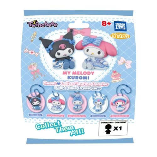 Sanrio Twinchees Mini Figures My Melody x Kuromi Sweet Lolita 5 cm Blind Pack 