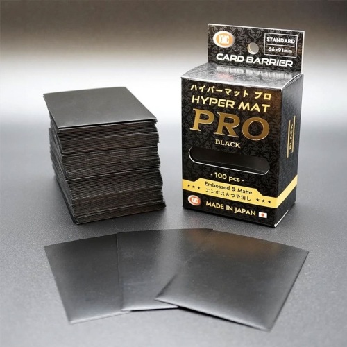 KMC Standard Sleeves - Hyper MAT PRO Black (100 Sleeves)