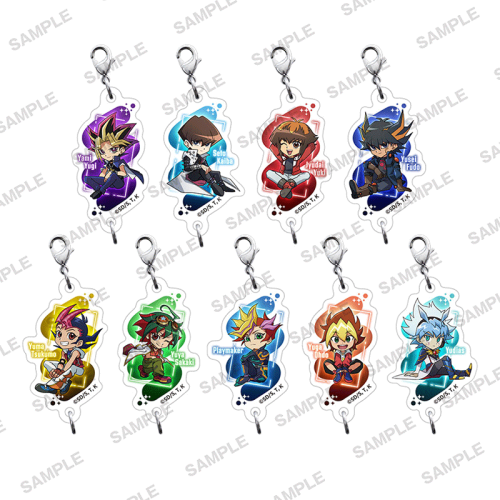 Yu-Gi-Oh! Акрилен Ключодържател - Tsunagaccharm Successive Protagonists Sitting Ver. - Асортимент