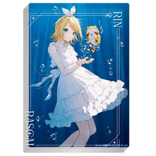 Hatsune Miku x "Rascal the Raccoon" 2025 Акрилна Блок Фигурка - Kagamine Rin