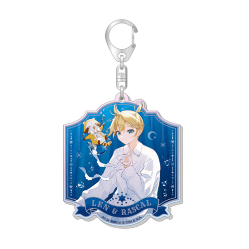 Hatsune Miku x "Rascal the Raccoon" 2025 Aurora Акрилен Ключодържател - Kagamine Len