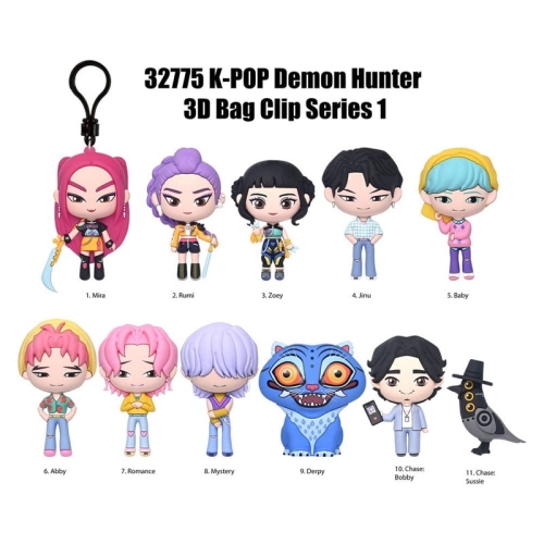 K-Pop Demon Hunter 3D Ключодържател Късмет - Series 1