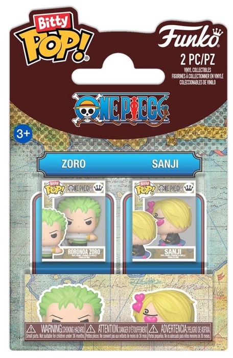 One Piece Bitty POP! Комплект Фигурки - Zoro & Sanji 