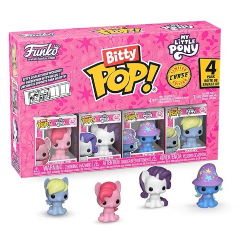 My Little Pony Bitty POP! Bitty Bot Cartoon Комплект Фигурки - Pinkie Pie, Rarity, Trixie, Derpy