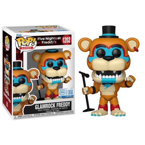 Five Nights at Freddy's: Funko Pop Колекционерска Фигурка - Glamrock Freddy (Special Edition) #1202