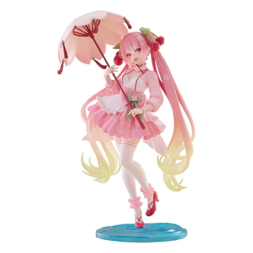 Hatsune Miku AMP Колекционерска Фигурка - Newley Written Sakura Miku Sakura Dress Ver.