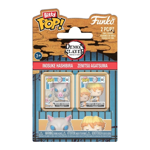 Demon Slayer: Kimetsu No Yaiba Bitty POP! Комплект Фигурки - Inosuke Hashibira & Zenitsu Agatsuma