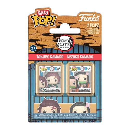 Demon Slayer: Kimetsu No Yaiba Bitty POP! Комплект Фигурки - Tanjiro Kamado & Nezuko Kamado