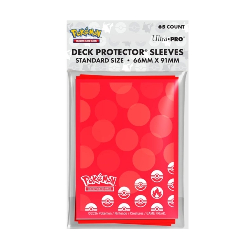 Ultra Pro Card Sleeves 65pcs - Energy - Fire Type