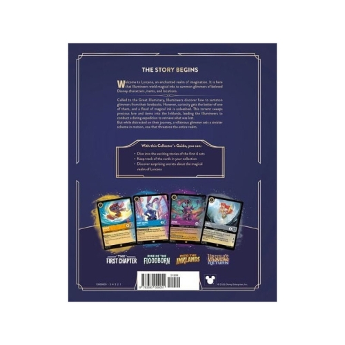 Disney Lorcana TCG Book The Official Collector's Guide: Sets 1-4 English Version