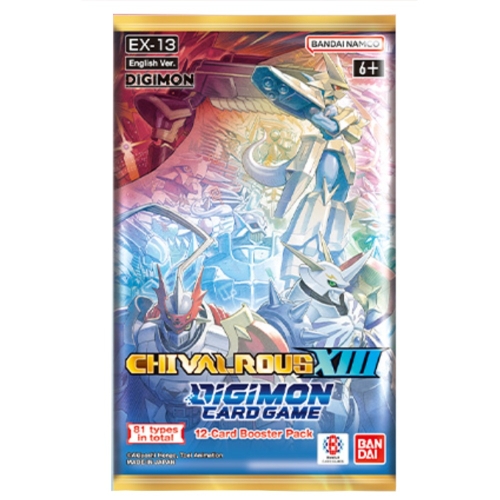 PRE-ORDER: Digimon Card Game - Chivalrous XIII EX-13 Extra Бустер Пакет