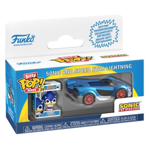 Sonic The Hedgehog Rides Bitty POP! Bitty Комплект Фигурки - Sonic and Speed Star Lightning