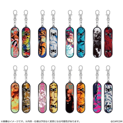 Street Fighter 6 Ключодържател Finger Skateboard - Collection vol. 1 - Асортимент