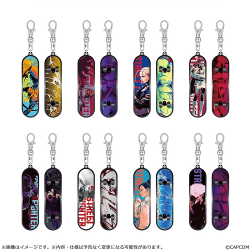 Street Fighter 6 Ключодържател Finger Skateboard - Collection vol. 2 - Асортимент